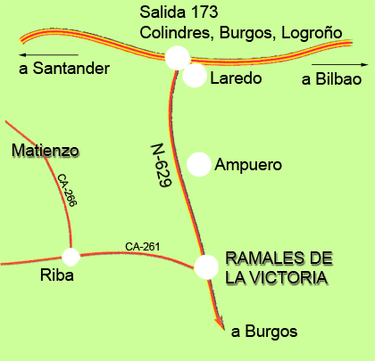 Acceso a Ramales de la Victoria y Matienzo